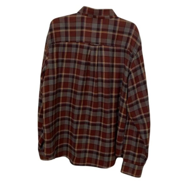Woolrich Plaid Cotton Flannel Button Down Shirt Mens Size Extra Large - Picture 7 of 12